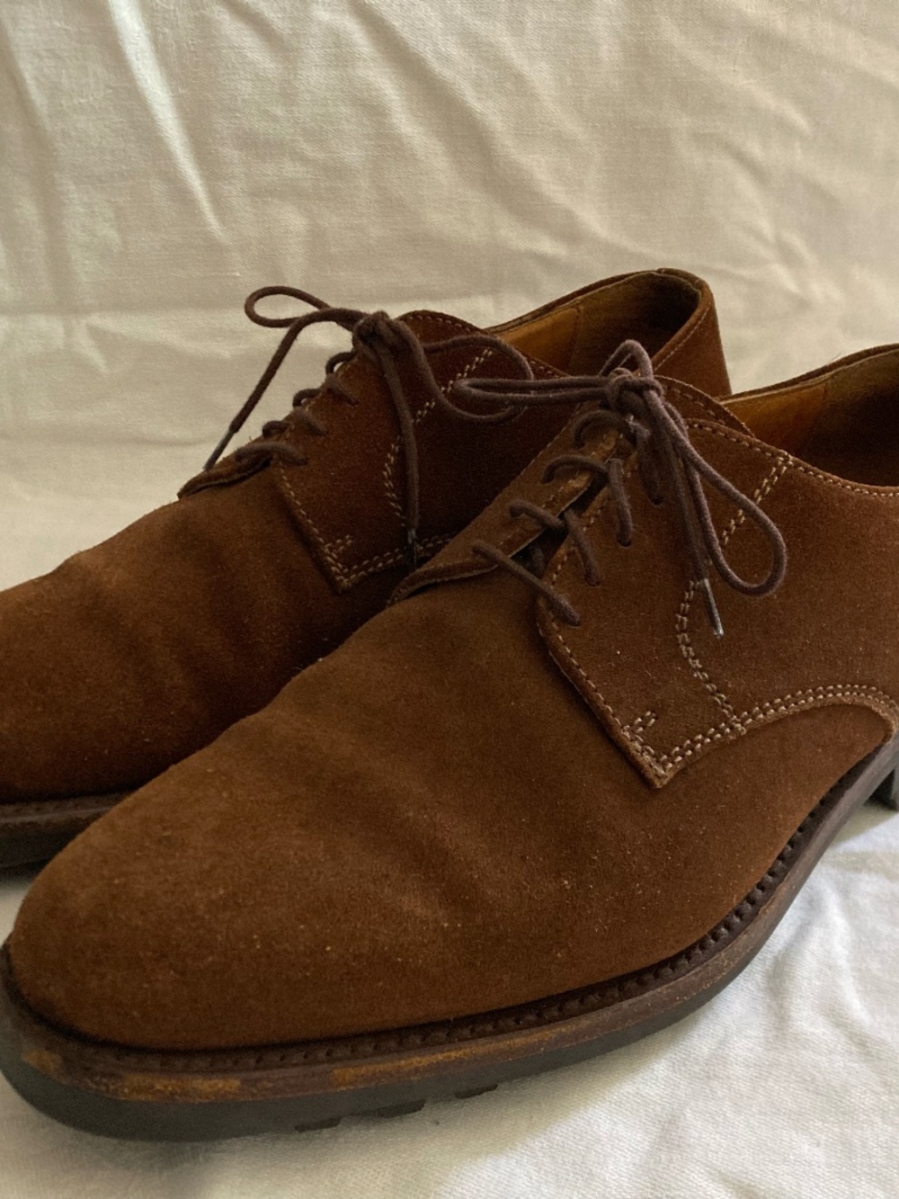 Vintage Barneys Traditional Maroom Suede Shoe Italian